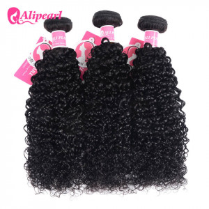 Alipearl Kinky Curly 3 pcs/packet Natural Color Peruvian Kinky Curly