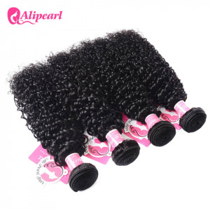 Alipearl Indian Virgin Hair Curly 4 Bundles