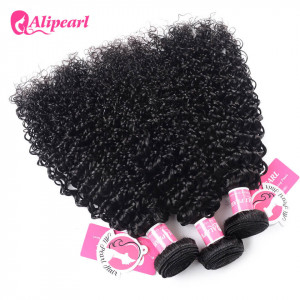 Alipearl Malaysian Kinky Curly 3 bundles Virgin Hair