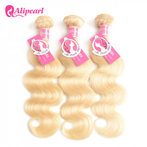 Alipearl Hair Color 613 Body Wave 3 Bundles Of Hair Blonde Weave Bundles
