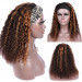 ombre highlight water wave headband wigs