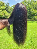 wefts long, very full, thick to the e...